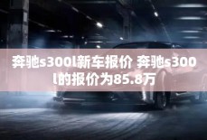 奔驰s300l新车报价 奔驰s300l的报价为85.8万